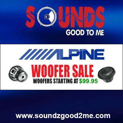 Get Alpine woofers on sale starting at $99.95 at Sounds Good To Me in Tempe AZ 