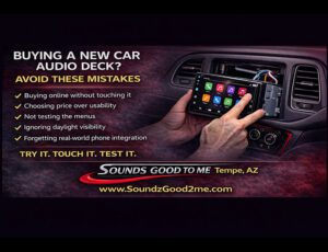 What is the biggest mistake people make when buying a new car audio deck?