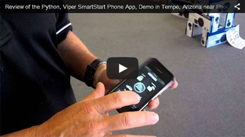 Review of the Python, Viper SmartStart Phone App, Demo in Tempe, Arizona near Phoenix